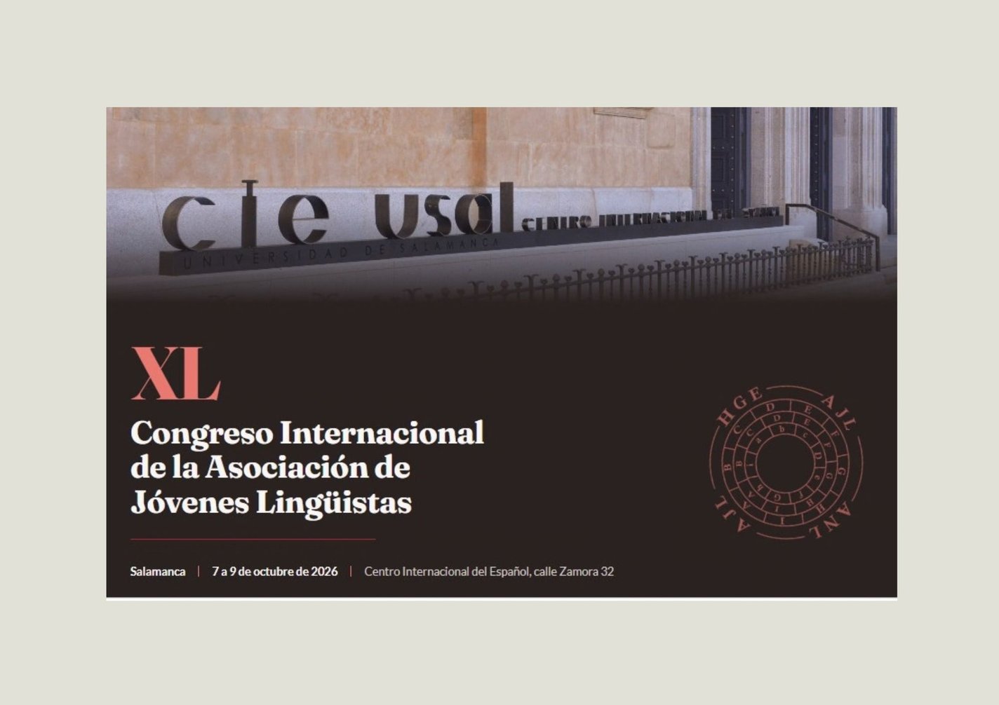 XL Congresso Int. da Associação de Jovens Linguistas