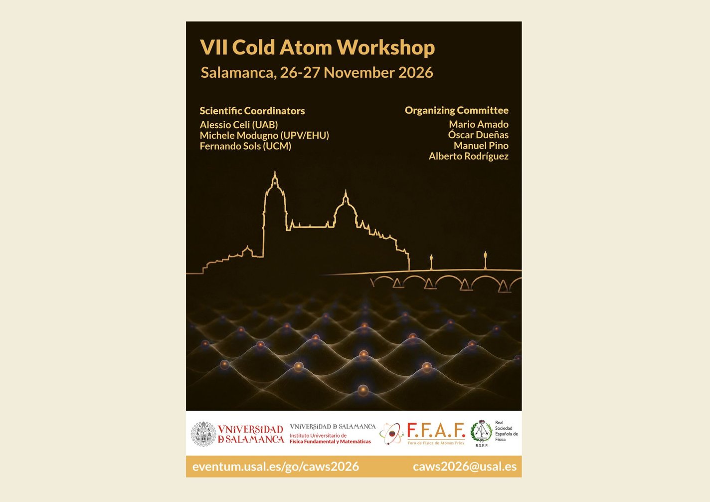 7th Cold Atom Workshop (CAWS 2026)